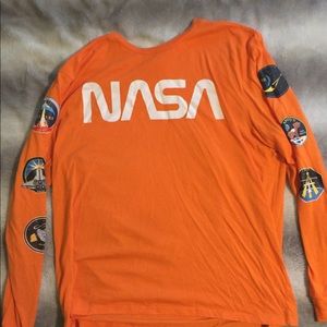 Orange Long-sleeve nasa shirt